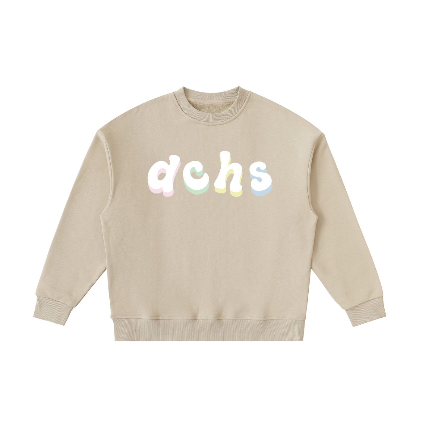 Kids' Lettered Pastel Crewneck Sweatshirt