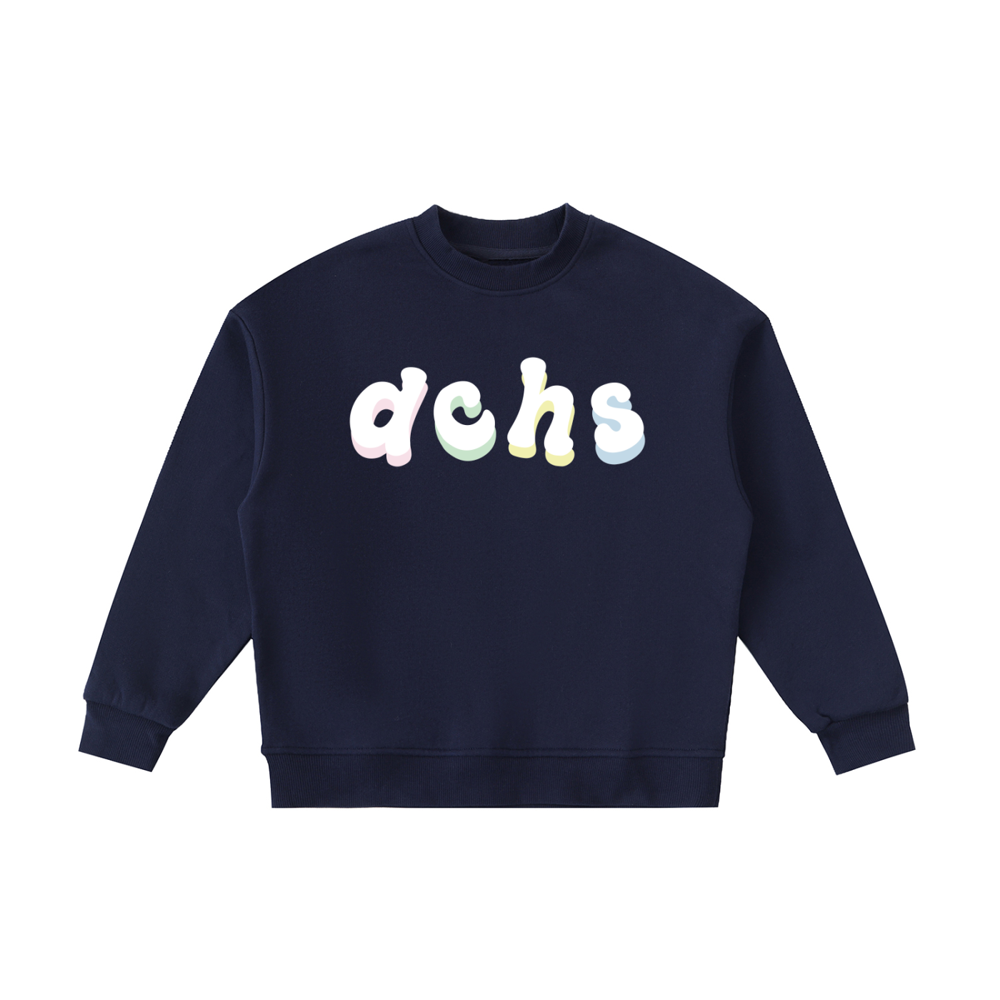 Kids' Lettered Pastel Crewneck Sweatshirt